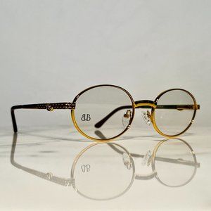 Bonano Portofino Round Gold Frames Sunglasses Glasses Vintage Designer